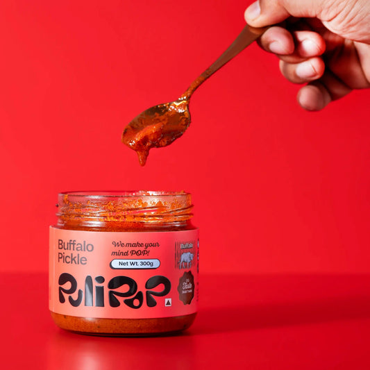 Buffalo Beef Pickle by PuliPOP, the hearty beef pickle, gingelly oil preserved